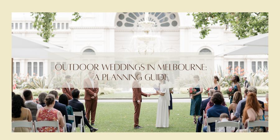 outdoor melbourne wedding