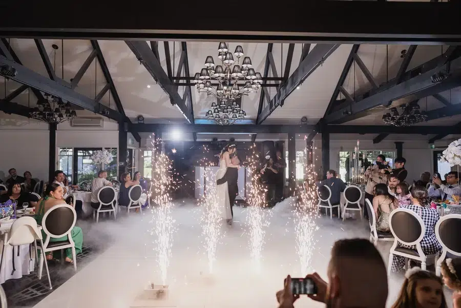 Bride-and-groom-dancing-with-sparklers.