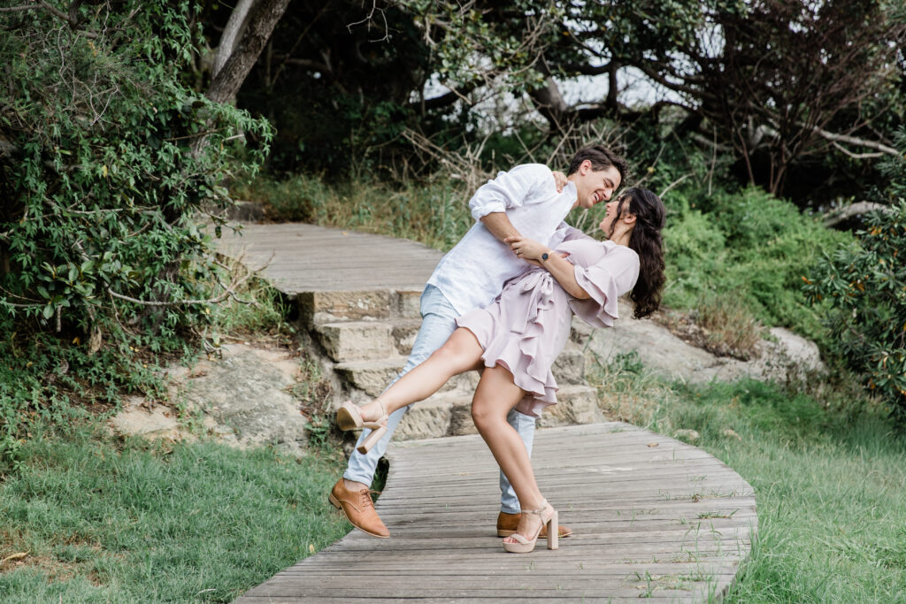 Couple Dancing Engagement Photo