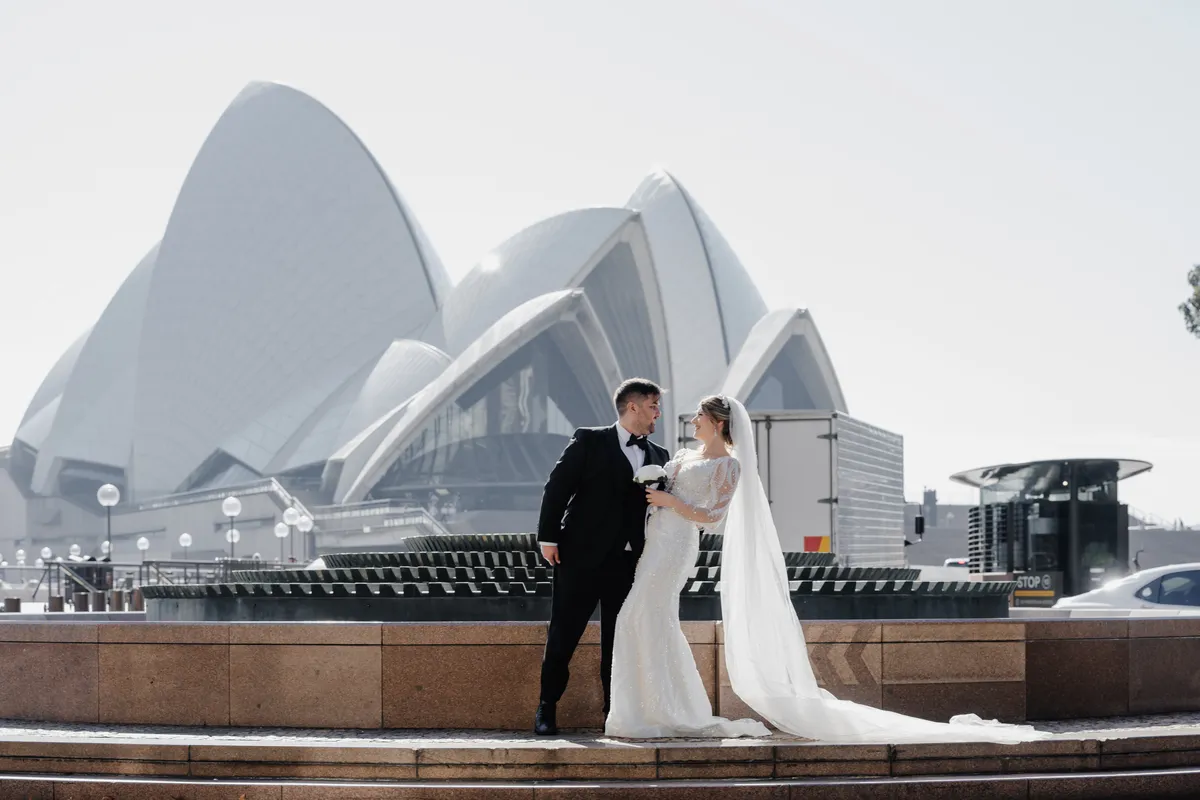 Opera House Sydney wedding portrait