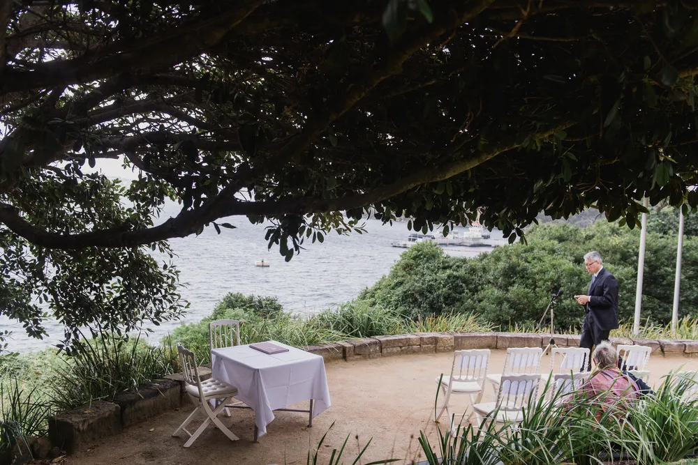 sergeants mess wedding ceremony setup
